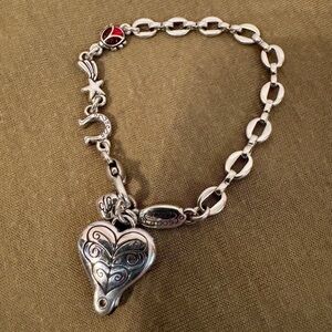 BRIGHTON Lucky Clover Bracelet Ladybug Horse Shoe Shooting Star Good Luck New
